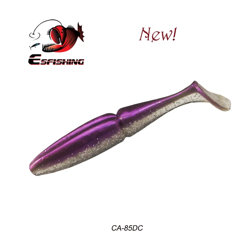 ESFISHING качество приманки Easy Shiner от Шад 100 мм 125 мм 155 мм 200 мм Pesca рыбалка мягкие воблеры, силиконовые приманки воблеры Leurre Souple - Цвет: CA85DC