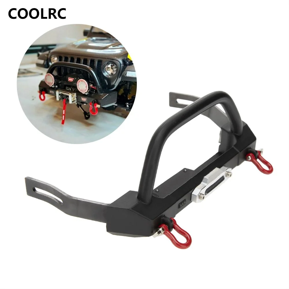 

Металлический передний бампер для радиоуправляемого автомобиля 1/10 AXIAL SCX10 90046 TRX4 Wrangler, Сменные аксессуары, детали для обновления