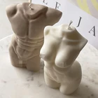 Геометрическая силиконовая форма в виде человеческого тела для женских свечей сделай сам, форма из искусственной смолы для украшения дома