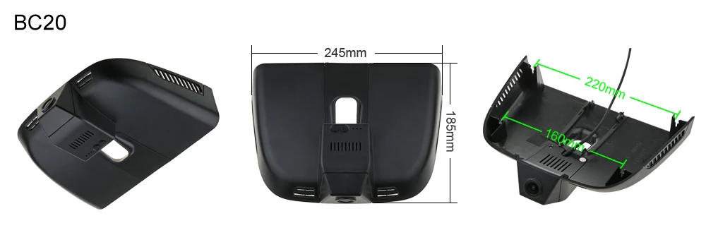 SINOSMART Novatek 96658 автомобильный WiFi DVR камера для Mercedes Benz Vito V260 V Класс Приложение управление 1080P SONY IMX323
