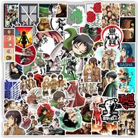 103050pcs anime attack on titan cartoon stickers laptop skateboard guitar motorcycle luggage cool waterproof sticker decals