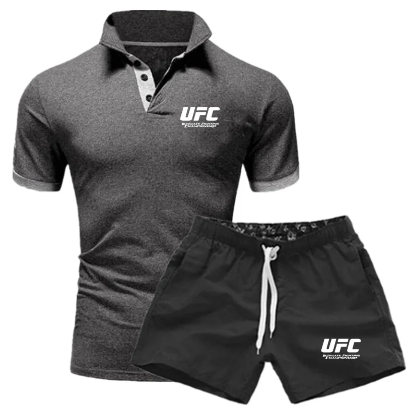 

2021 Summer fashion brand T-shirt Men + Casual sports pants fitness printing letter suit men