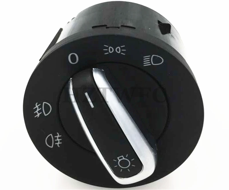 Хромированный Европейский переключатель фар для VW Golf 5 6 GTI Mk5 Mk6 Jetta Passat B6 Touran Tiguan SEAT