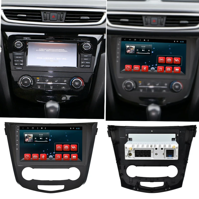 Автомагнитола YAZH 1 Din Android 9 0 для Nissan X Trail / Qashqai (ручная) 2014 2015 2016 2017 головное