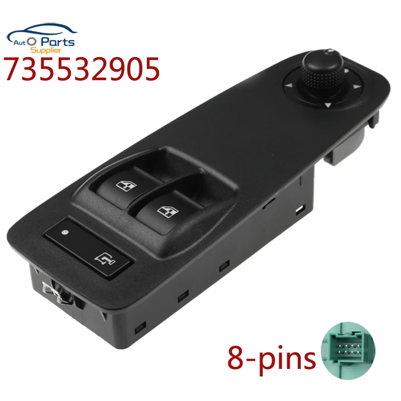 

New 735532905 Power Window Lifter Master Control Passenger Switch For Peugeot Citroen Fiat Ducato 13-19