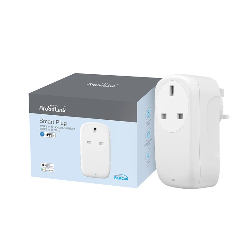 BroadLink BestCon SP4L умный Wi-Fi разъем UK с диммерным ночсветильник для умного дома |