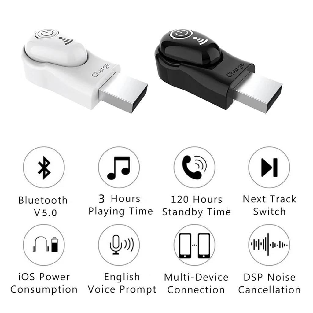 Мини Беспроводная Bluetooth 5 0 стерео гарнитура наушники вкладыши спортивные