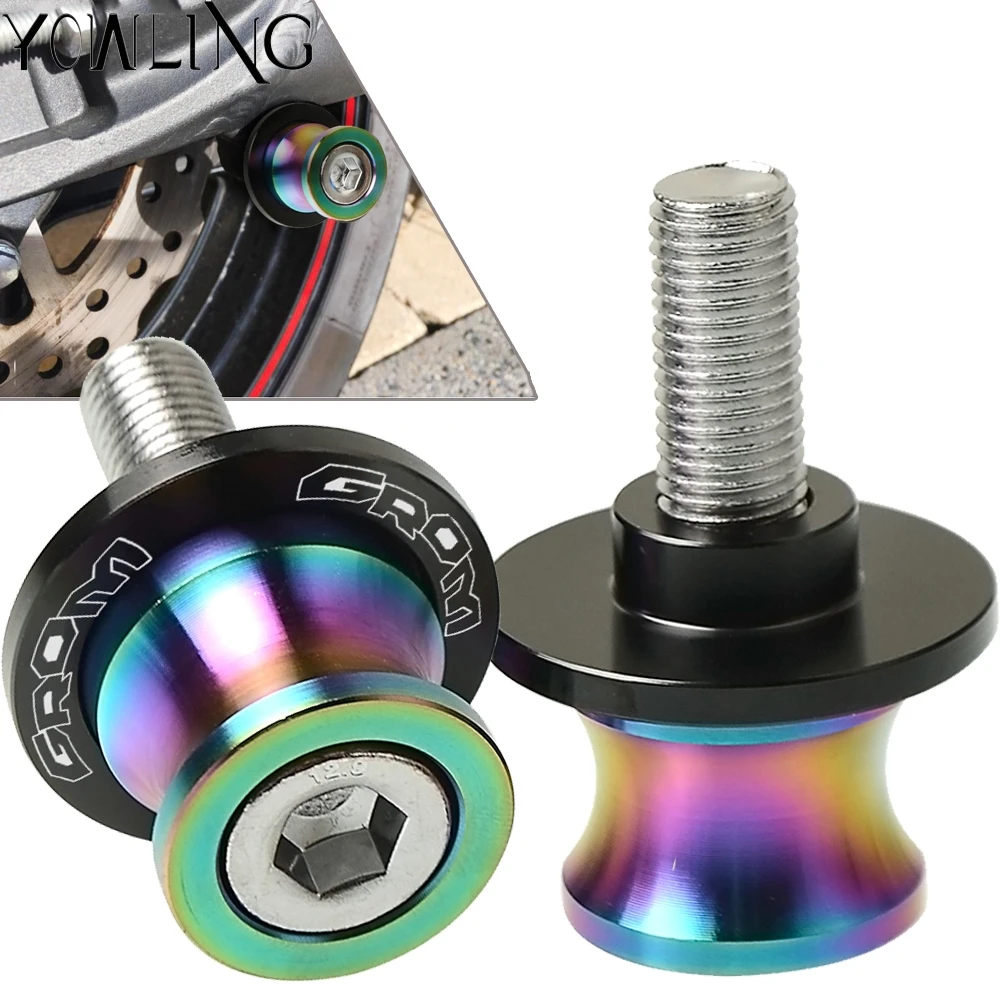 

8mm Swingarm Stand Screws CNC Motorcycle Swing Arm Spools Sliders bobbins FOR HONDA GROM MSX125 2014 2015 2016 2017 2018 2019