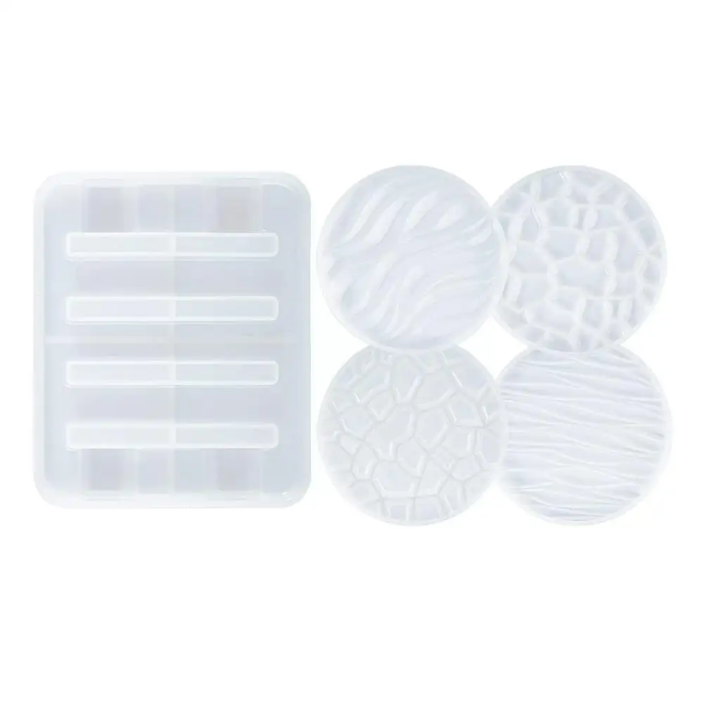 

Прозрачная эпоксидная форма «сделай сам», волнистая, алмазная Нижняя подставка, круглая коробка, подставка, крышка, лоток, коробка для хране...