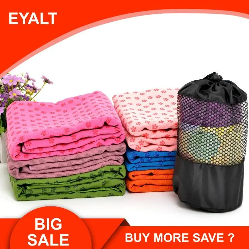 Цветок сливы точка Йога Полотенца Нескользящие Коврик для йоги из микрофибры ткань из микрофибры