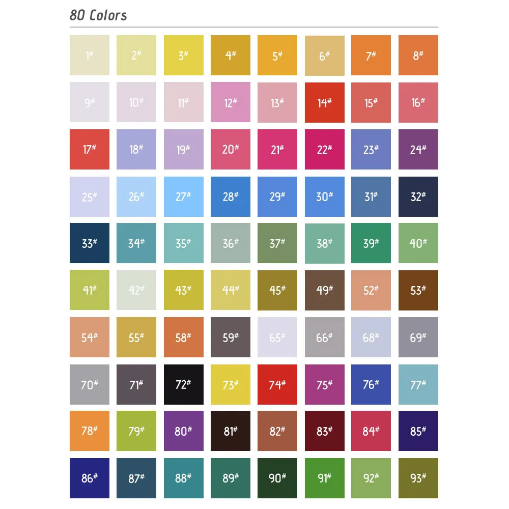 Многоцветный маркеры маркером Двойной наконечник кисть набросок ручки чернила