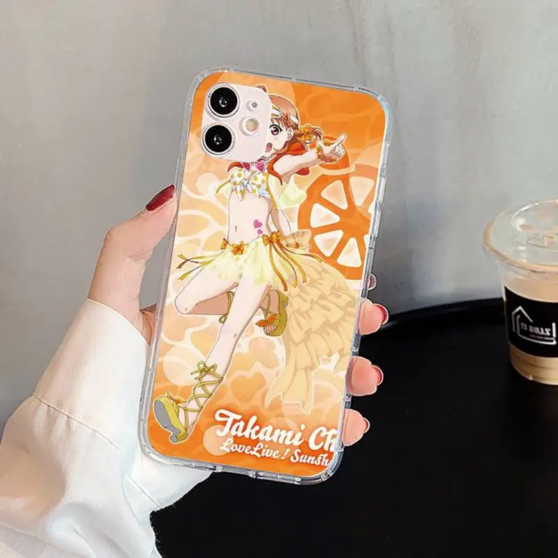 

Love live school idol DIY Phone Case For iphone 5s 6 7 8 11 12 plus xsmax xr pro mini se Transparent Cover Fundas Coque