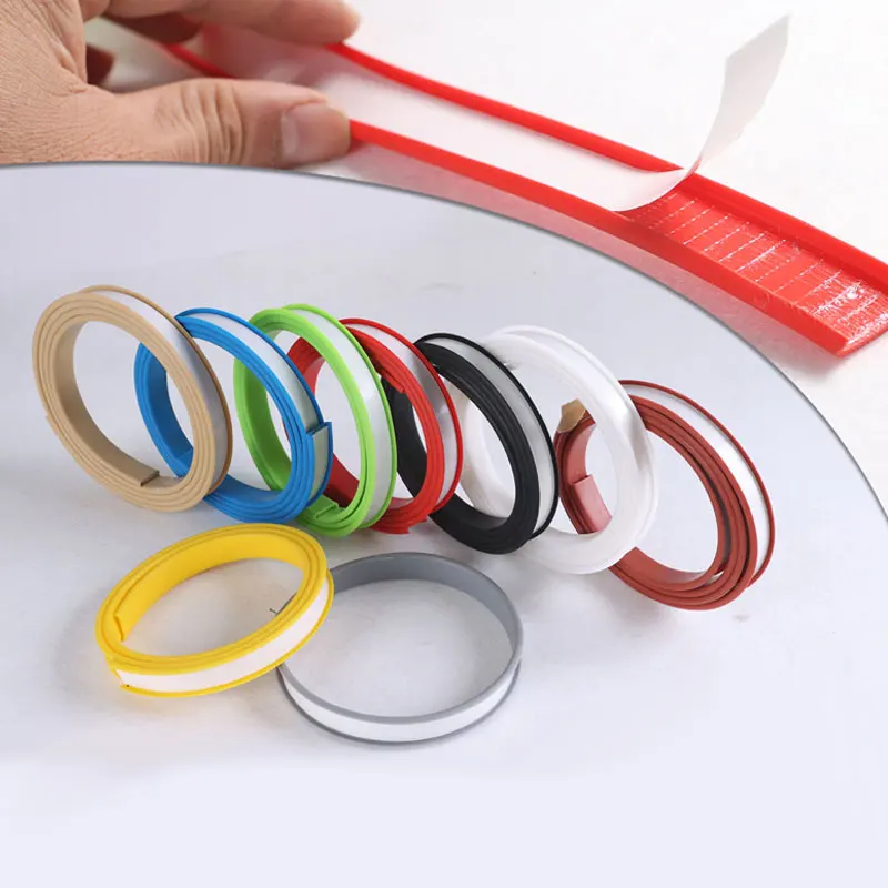 

1M Self-adhesive edge banding tape U-shaped Silicone Rubber Seal Strip Furniture Soft Edgeband
