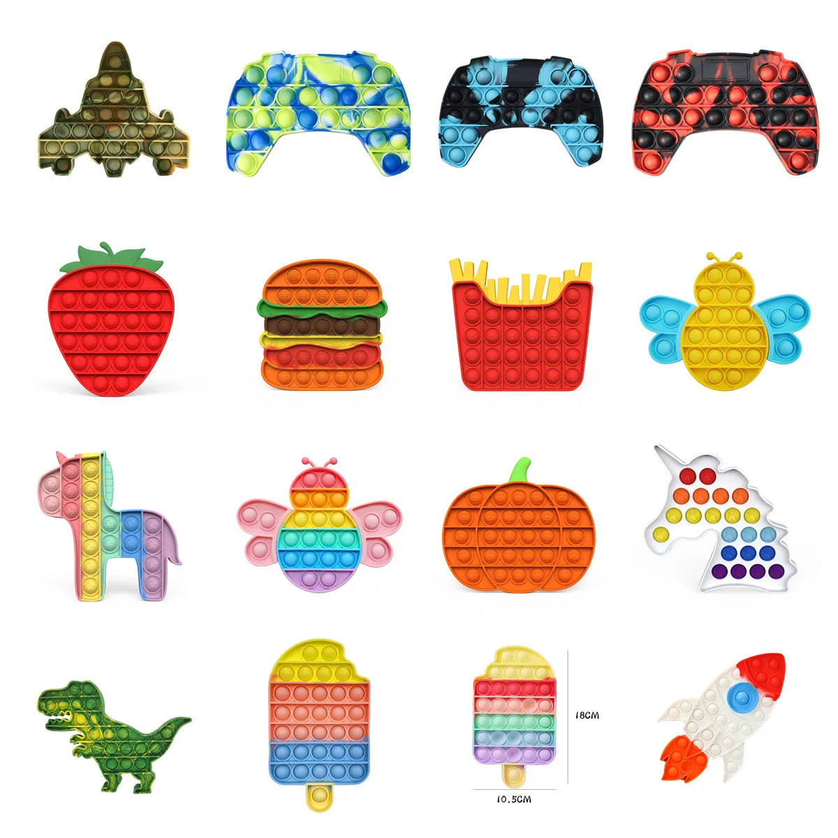 

Rainbow Fidget Stress Relief Squeeze Animal Unicorn Ball Toy for Kid Children Antistress Game Hand Simple Dimple Relax Adult