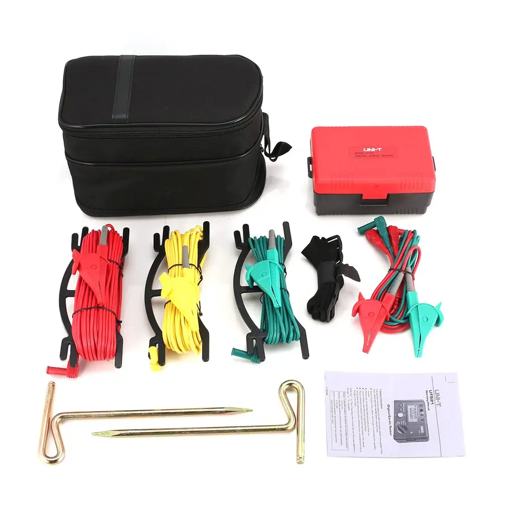 

UNI-T UT521 Grounding Resistance Tester Low Voltage Display Data Storage Over Range Display LCD Backlight