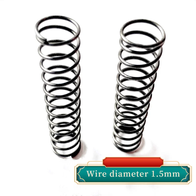 

10 шт. Диаметр проволоки: 1,5 мм пружина Y-типа компрессионная пружина из стали длинная нажимная пружина Длина: 15 мм-50 мм