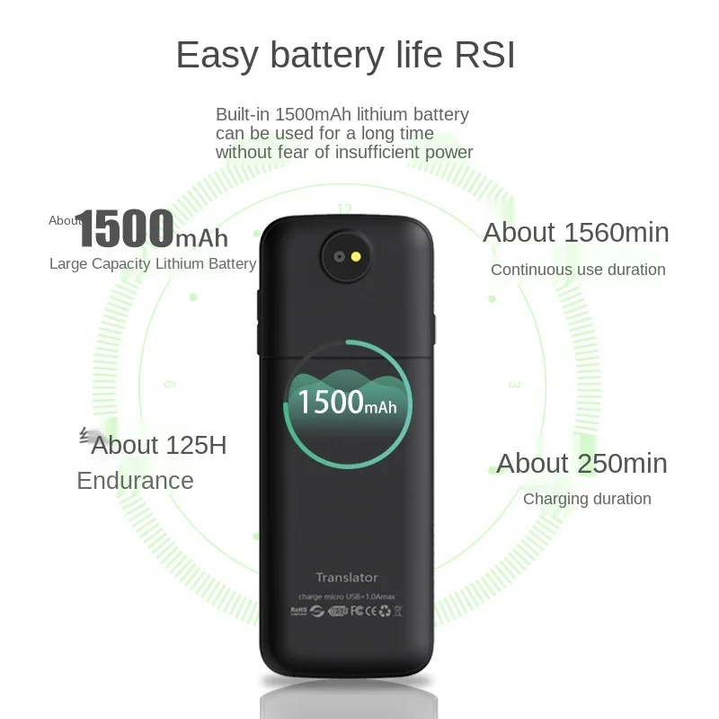 Смарт-переводчик для речи в режиме реального времени 42 языка Wifi | Электроника