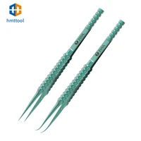2uul titanium alloy electronic precision tweezers curved straight for mobile phone repair special microscope fngerprint fly line