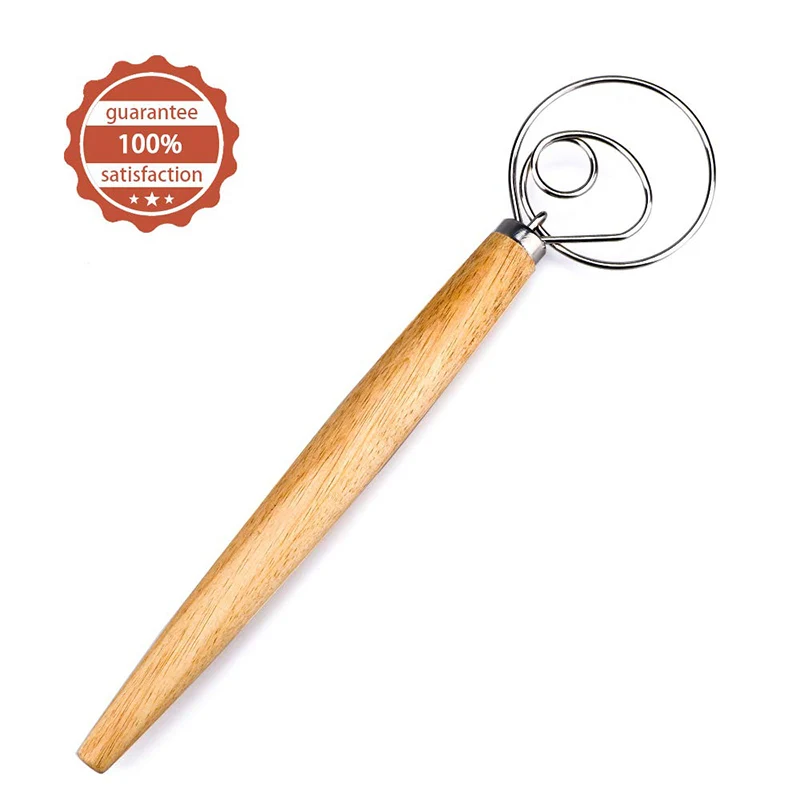 Датский венчик для теста из нержавеющей стали приготовления хлеба кухонный