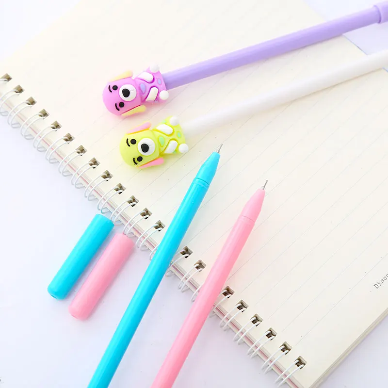 Гелевая ручка в Корейском стиле с цветными собаками и аниме милые Креативные Kawai