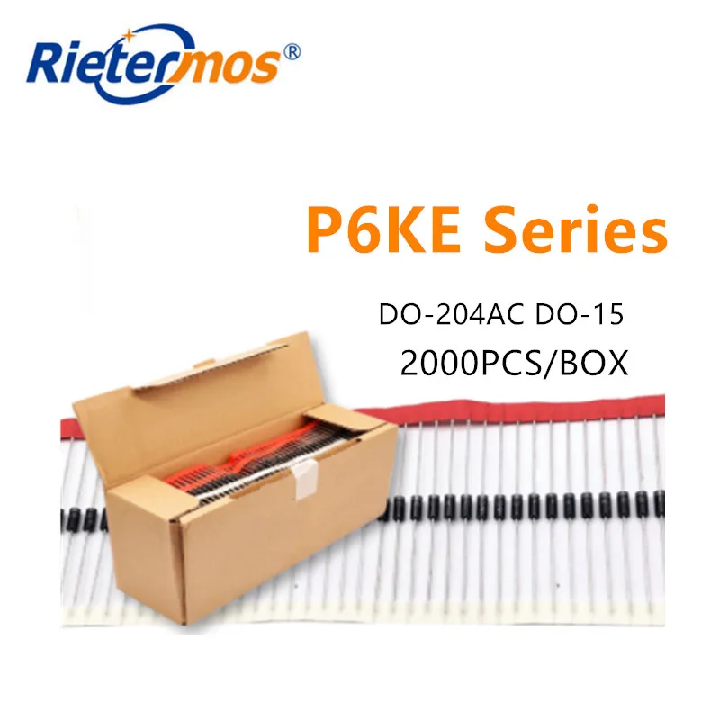 2000PCS DO-15 P6KE6.8A P6KE6.8CA P6KE62A P6KE62CA P6KE68A P6KE68CA DO-204AC высокое качество | Электроника