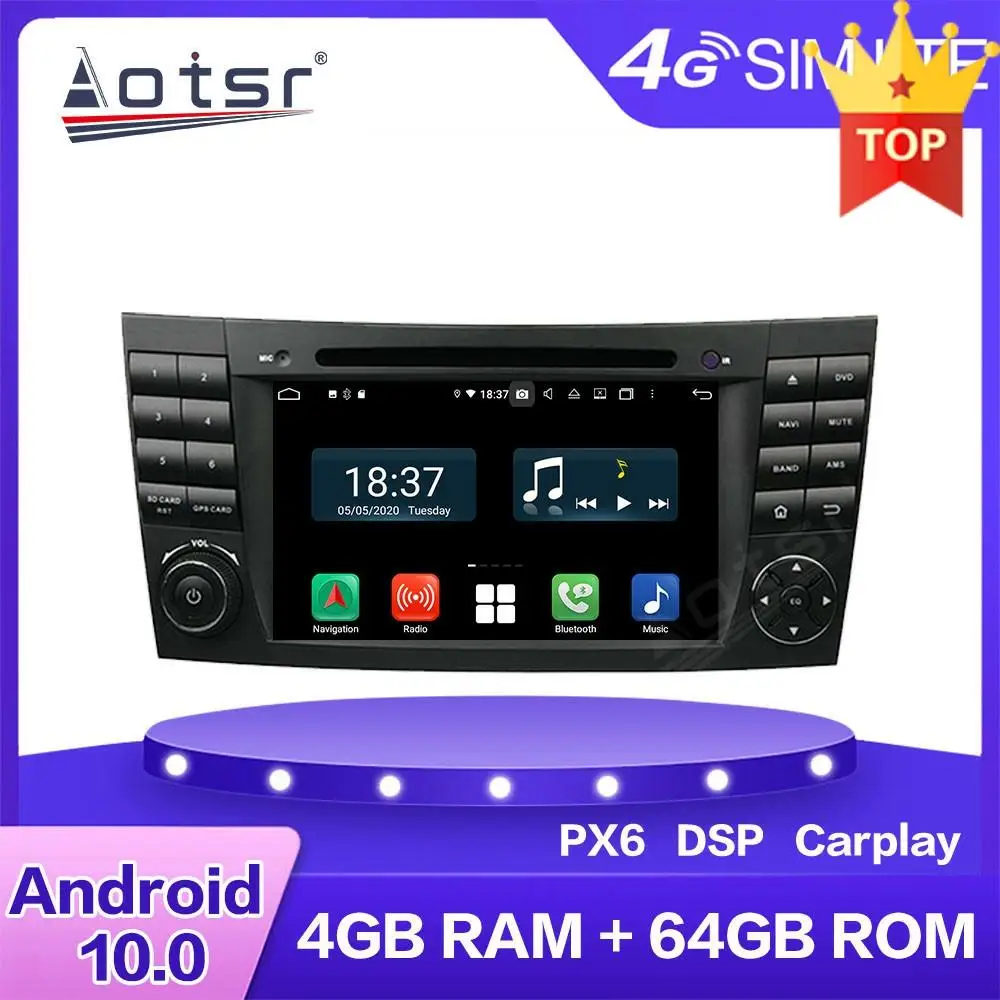 Автомобильный DVD плеер на Android для Benz W211 W219 W463 2002 2009 мультимедийное радио стерео PX6