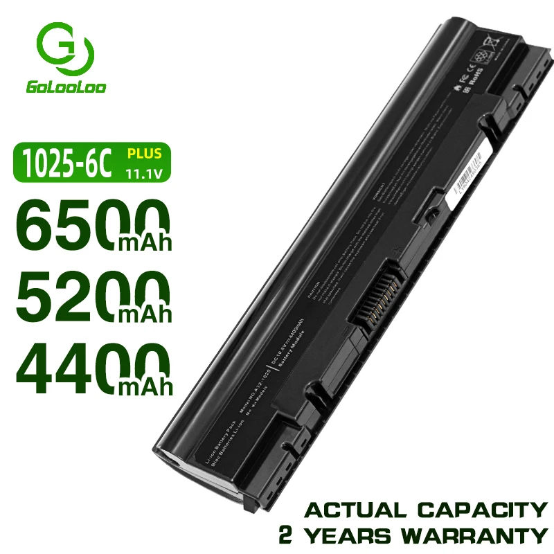 6 ячеек Φ Eee PC 1025 1025C 1025CE 1225 1225B 1225C R052 R052C R052CE|Аккумуляторы для ноутбуков| |