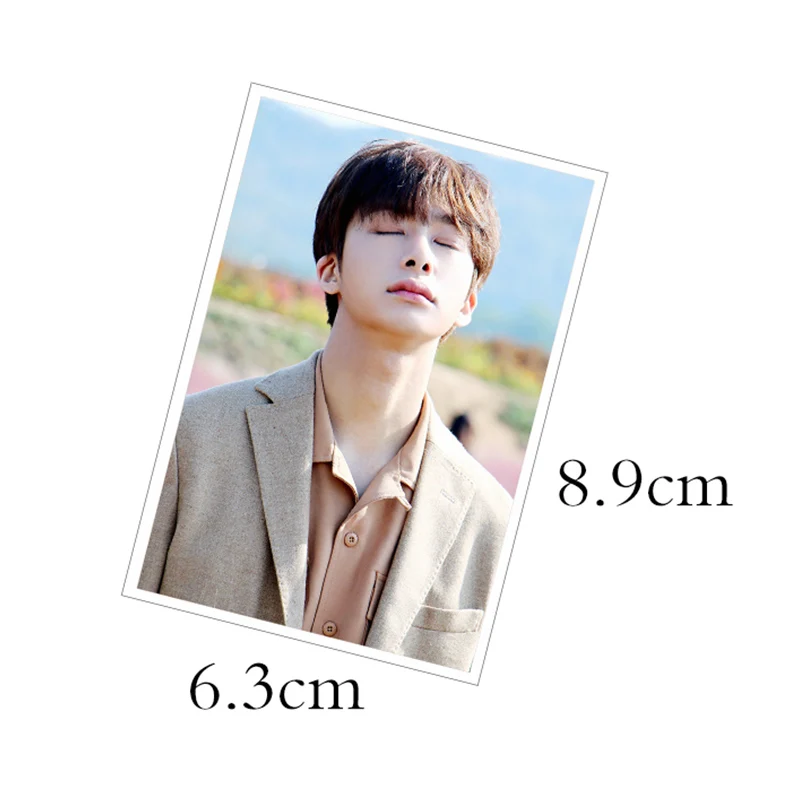 Kpop MONSTA X Shownu Won Ho Kihyun I.M Minhyuk фотография Поляроида Lomo карты Мода MONSTA X вентиляторы подарки металлический ящик 30 шт. карты