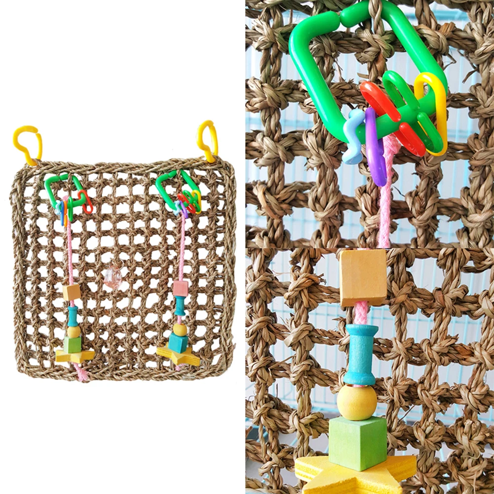 1 шт. прочный попугай Парашютная подъемная сетка подвесной гамак игрушечная