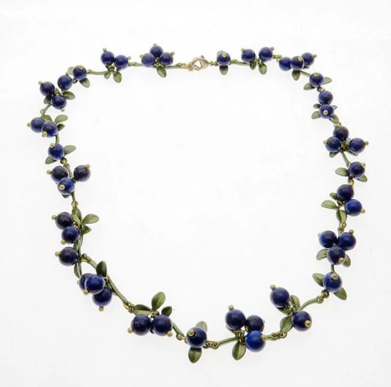 CSxjd модное ожерелье ювелирные изделия черника Клюква многоцветный камень