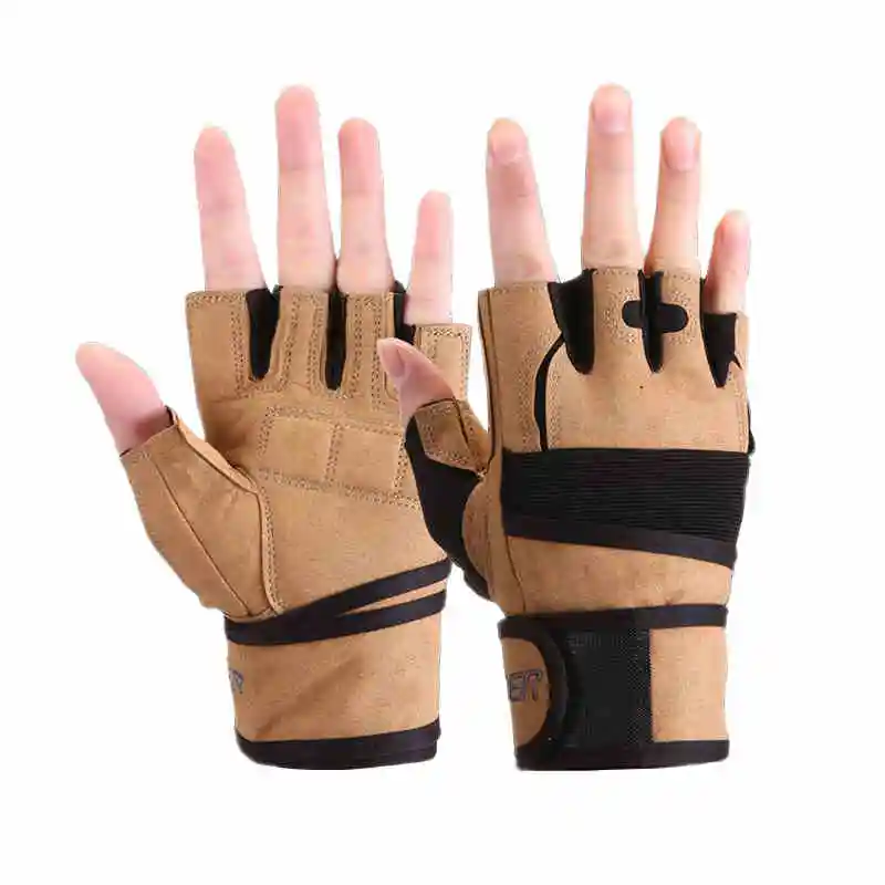 Перчатки для спортзала мужчин и женщин прочные митенки тяжелой атлетики фитнеса