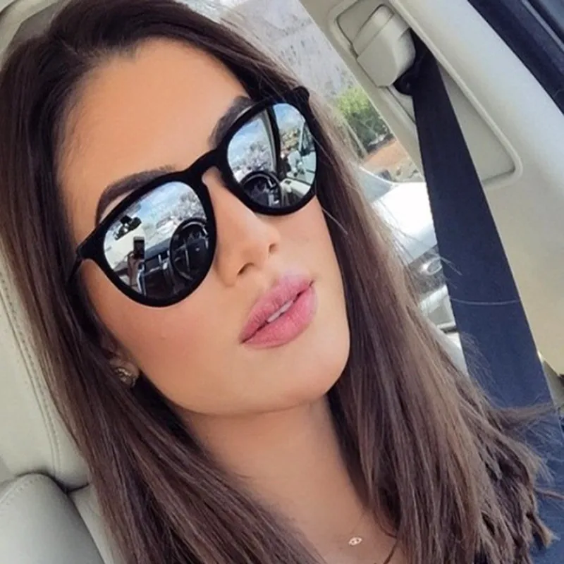 Солнцезащитные очки для женщин и мужчин фирменный дизайн кошачий глаз