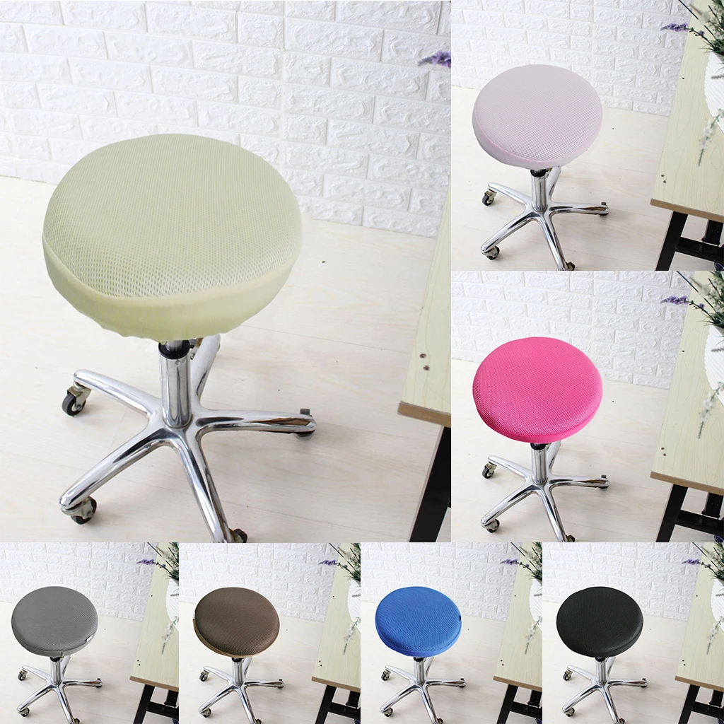 

12/13/14/16'' Stretch Elastic Bar Stool Cover Round Chair Seat Sleeve Covers