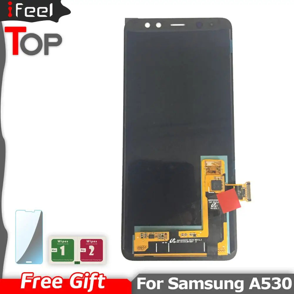 AMOLED ЖК дисплей для SAMSUNG Galaxy A8 2018 A530 сенсорный экран samsung Plus A730 Бесплатная