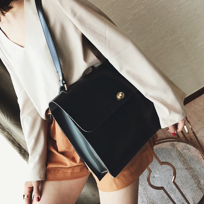 Новинка 2020 модный Европейский и американский портфель из лакированной