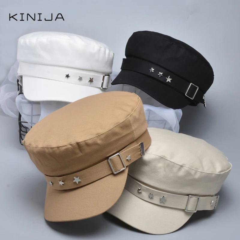 Модная шляпа в стиле панк с изображением морской тематики восьмиугольная для