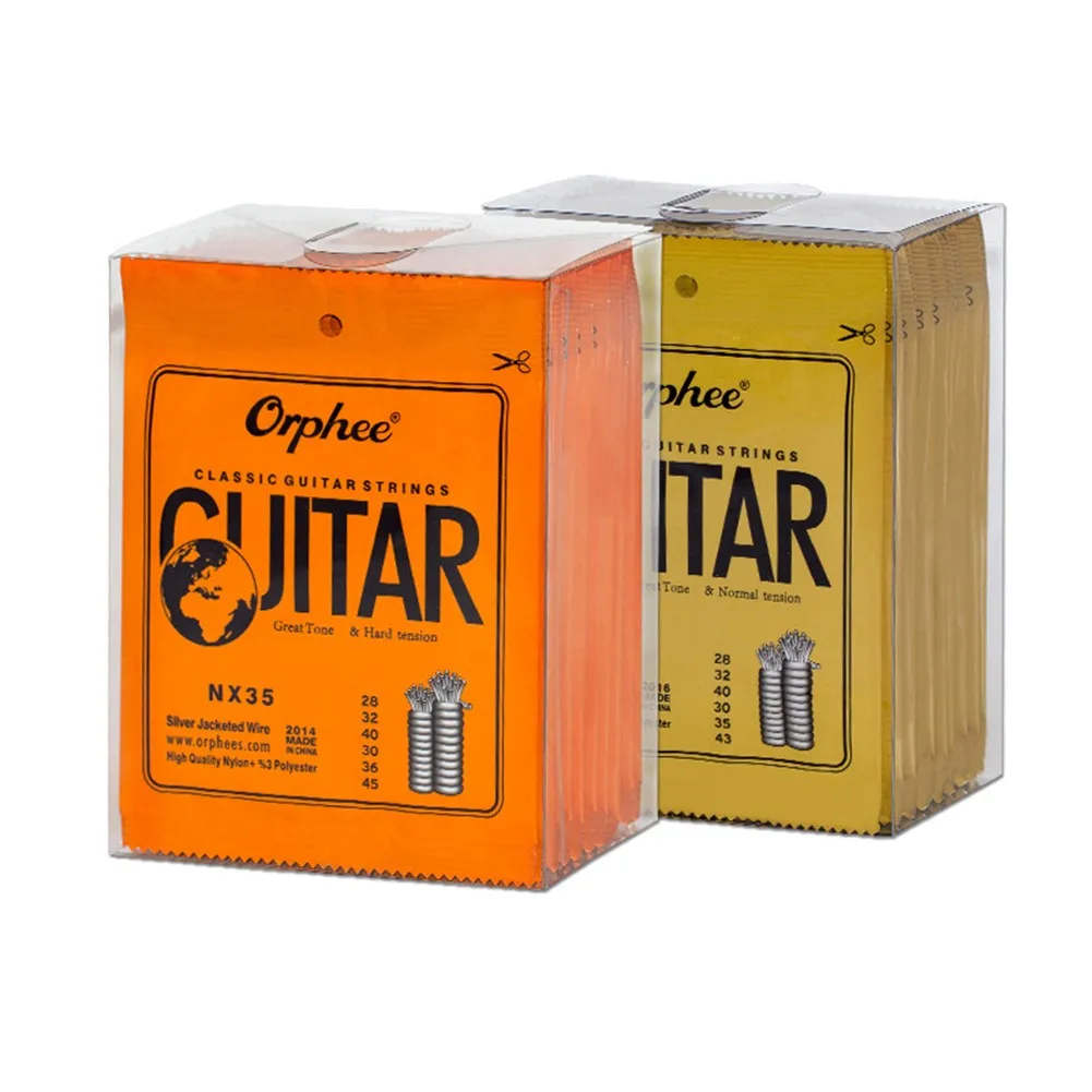 

Classic Nylon Guitar Strings Set For Classical Acoustic Guitar String NX Series Silver Plated Wire NX35(28-45) NX36(28-43) Tools