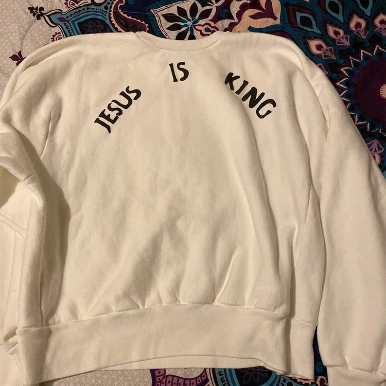 Толстовка с капюшоном для мужчин и женщин свитшот 3D принтом Канье Уэста Иисуса