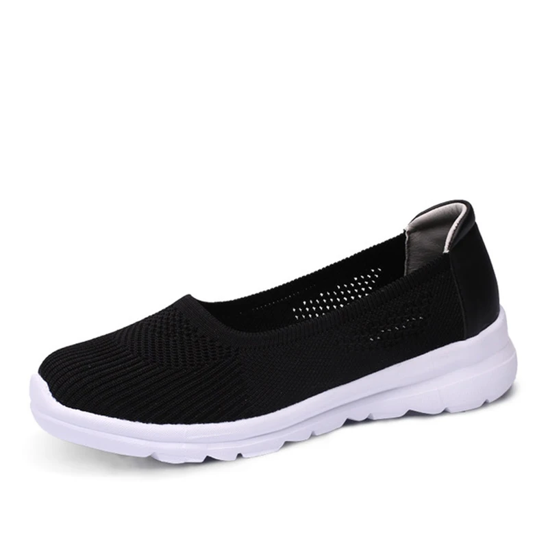 

Women's Flats Casual Sneakers Breathable Ladies Mesh Slip on Women Vulcanized Shoes Walking Loafers Comfort Woman 2020 Summer