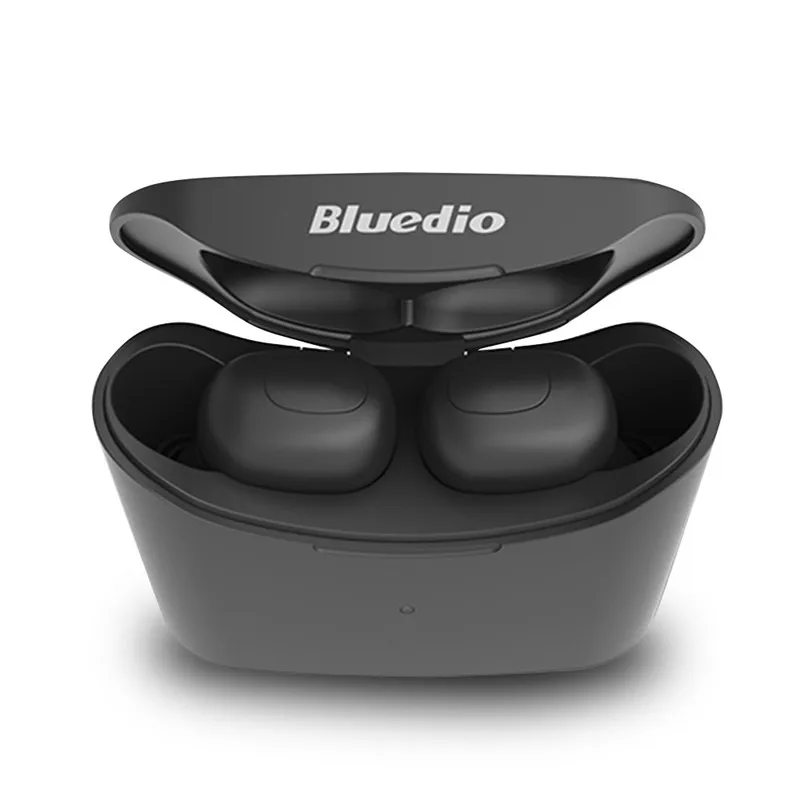 Черный Bluedio T-elf mini TWS наушники Bluetooth 5,0 Спортивная гарнитура Беспроводные наушники с зарядным устройством для телефонов xiaomi huawei - Цвет: Черный