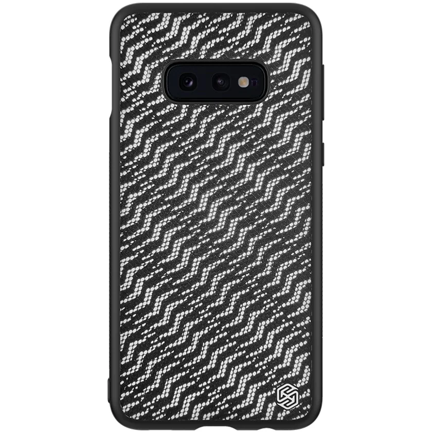 Для samsung Galaxy S10 S10e S10 Plus чехол NILLKIN мерцающий светоотражающий чехол TPU Рамка PC Нижняя оболочка задняя крышка для samsung S10e - Цвет: Silvery