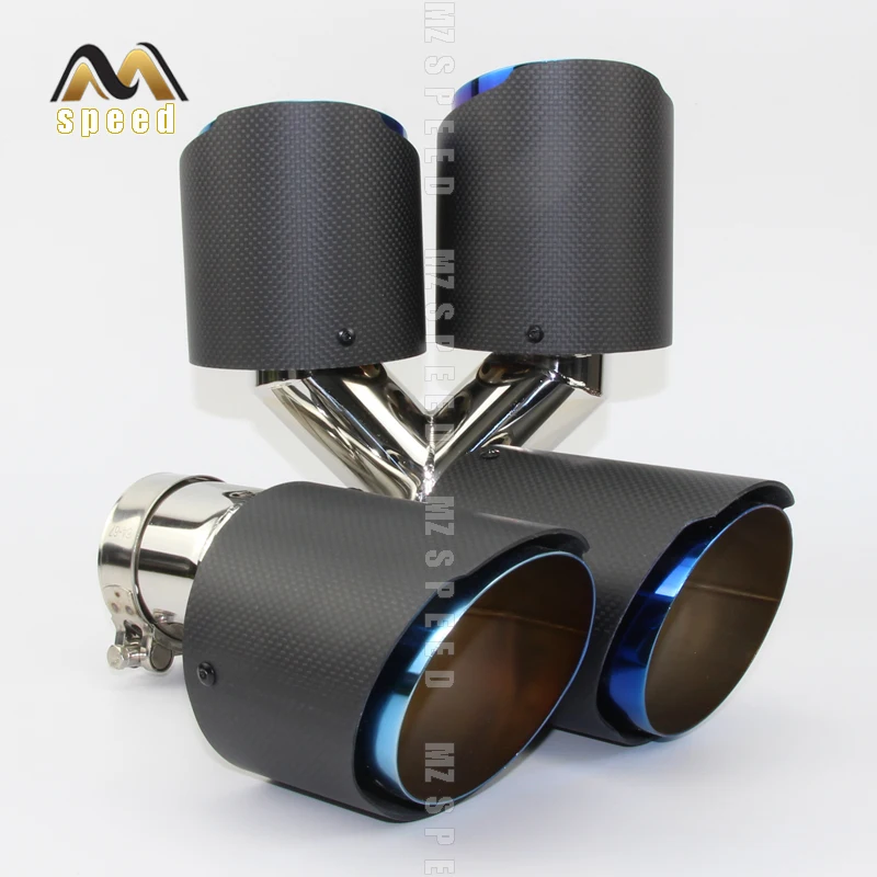 Автомобильные аксессуары 304 нержавеющая сталь синий и углеродное волокно y
