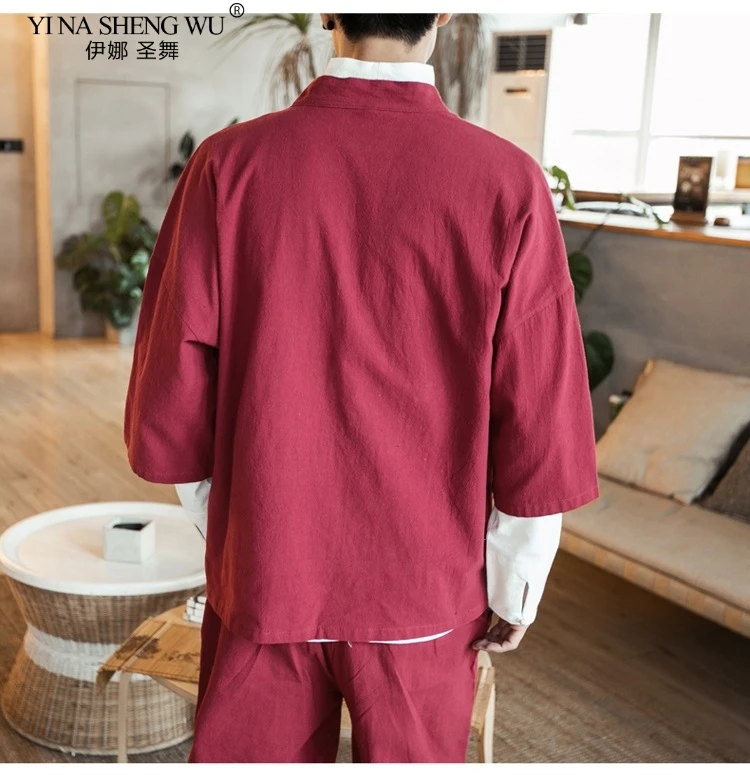 

Crane Embroidery Haori Kimono Men Samurai Costume Yukata Asian Clothes Cardigan Women Jacket Harajuku Japanese Style Plus Size