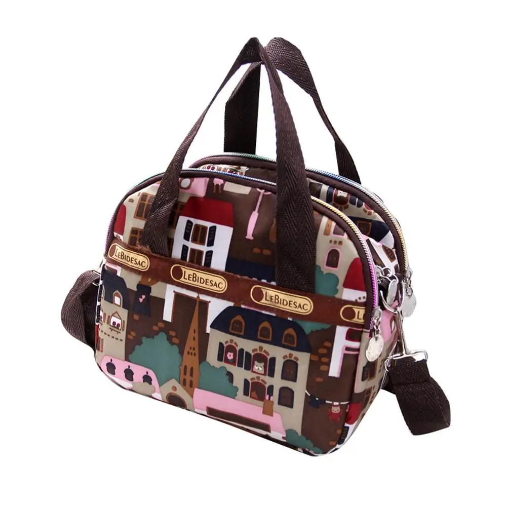 Сумка тоут через плечо с множеством карманов и этническим цветочным принтом