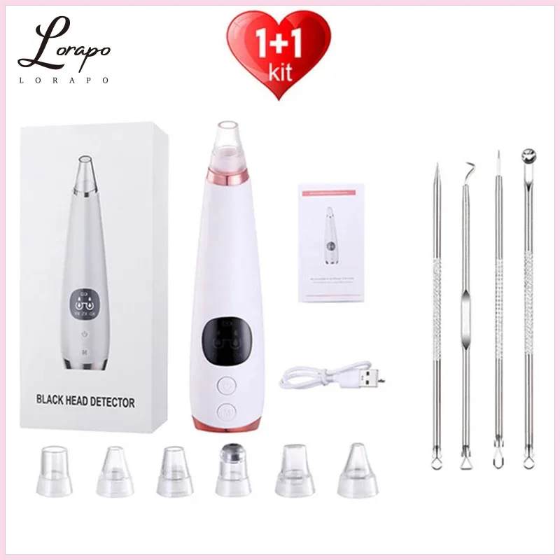 

Facial Vacuum Cleaner Blackheads Remover Suction Acne Electric Face Nose Deep Cleansing Skin Care Machine Facial Skin Care