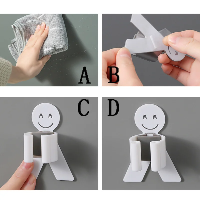 1 предмет с улыбающимся лицом Швабра Метла держатель стойки Удар Бесплатная