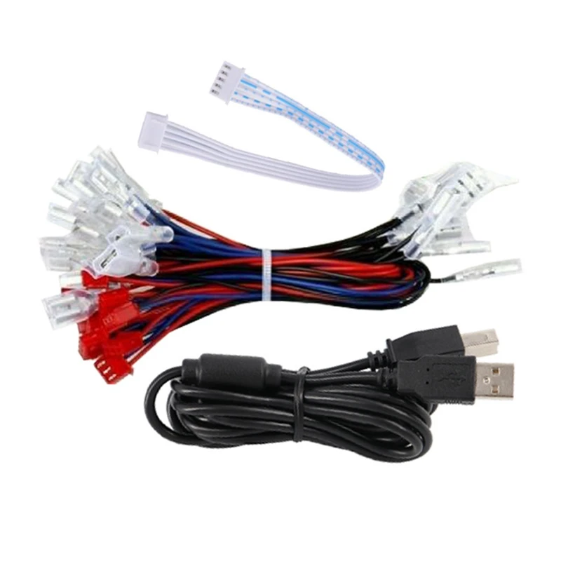 2x проигрыватели USB энкодер Аркада DIY Kit джойстик чип PC панель управления для KOF SNK