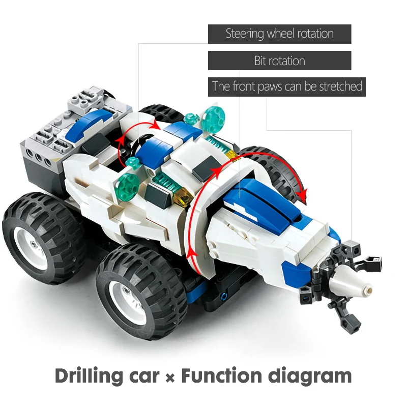

CaDA C51028 606PCS 2 IN 1 Mode Transform RC Robot Technic Building Blocks Bricks Car Toys for kids