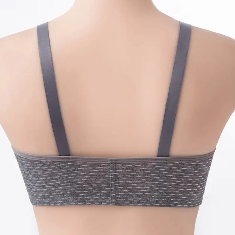 

Soft Padded Underwear Soild Color Comfortable Buckle Front Cami Push Vest Breathable Wireless Sport Bra Fashion Women Bras