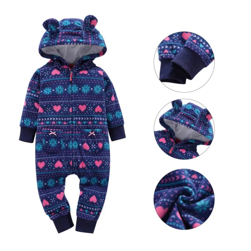 

Милые детские комбинезоны WEIXINBUY, костюм для новорожденных, одежда для девочек, зимний комбинезон для малышей с шапочками